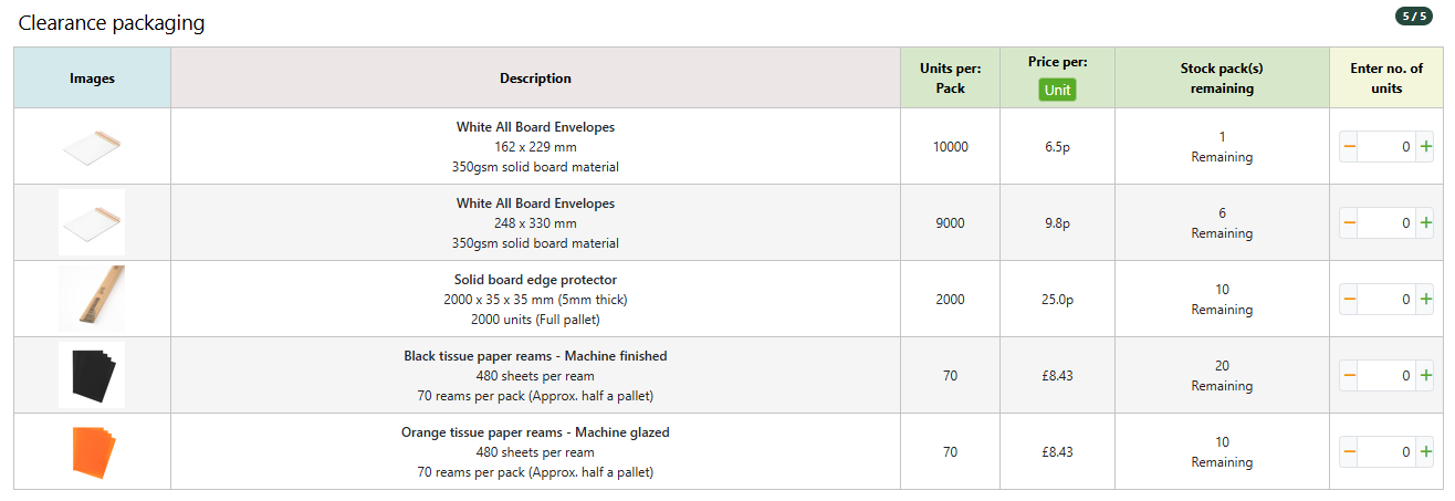 Clear polypropylene rolls (florist wrap)